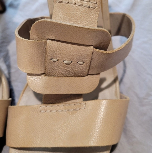 FRANCO SARTO MOPED tan Leather Sandal womens 7.5. - Picture 5 of 12